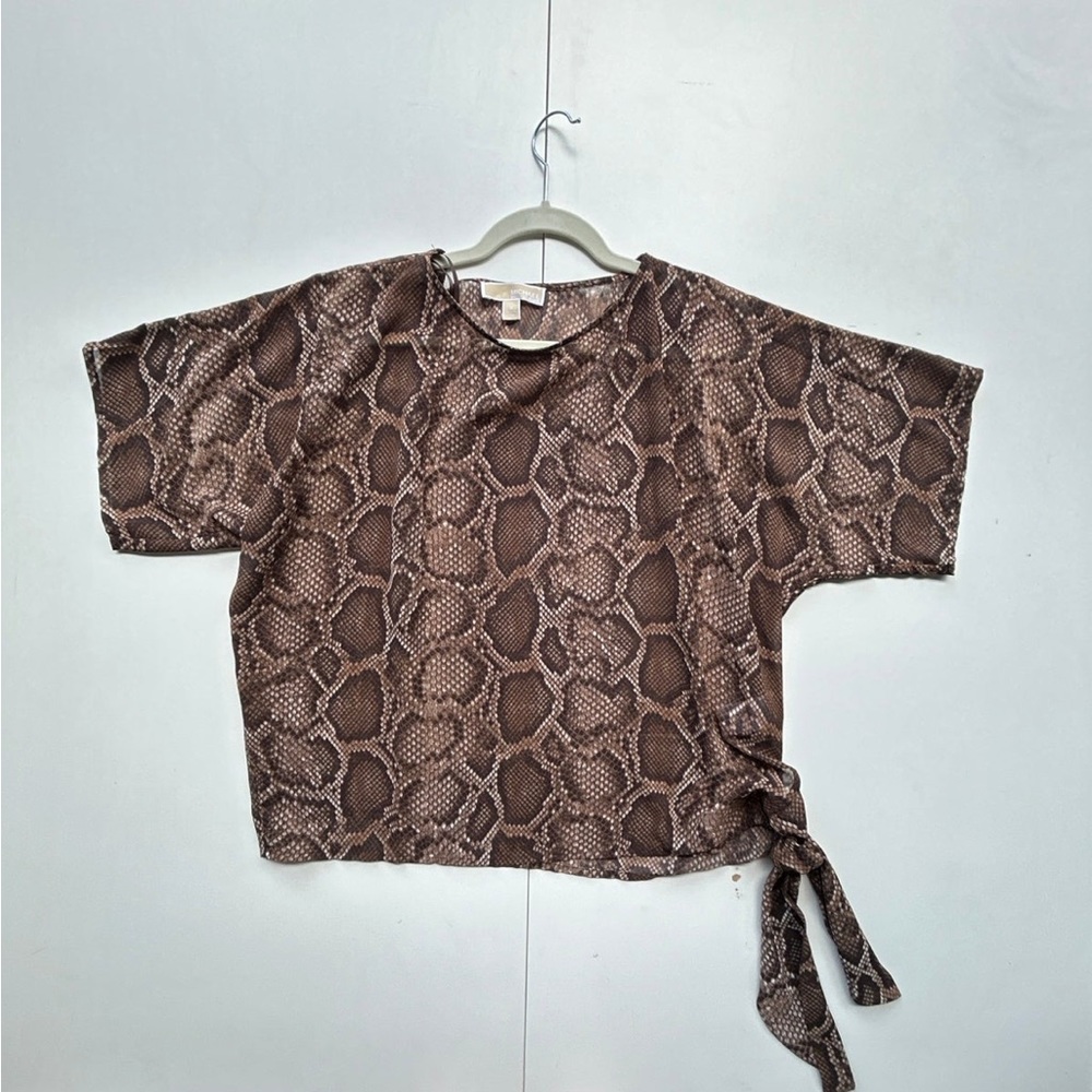 Micheal Kors snake pattern blouse